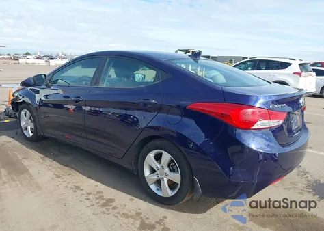 2013 Hyundai Elantra Gls z USA, uszkodzony, nr VIN 5NPDH4AE2DH400579